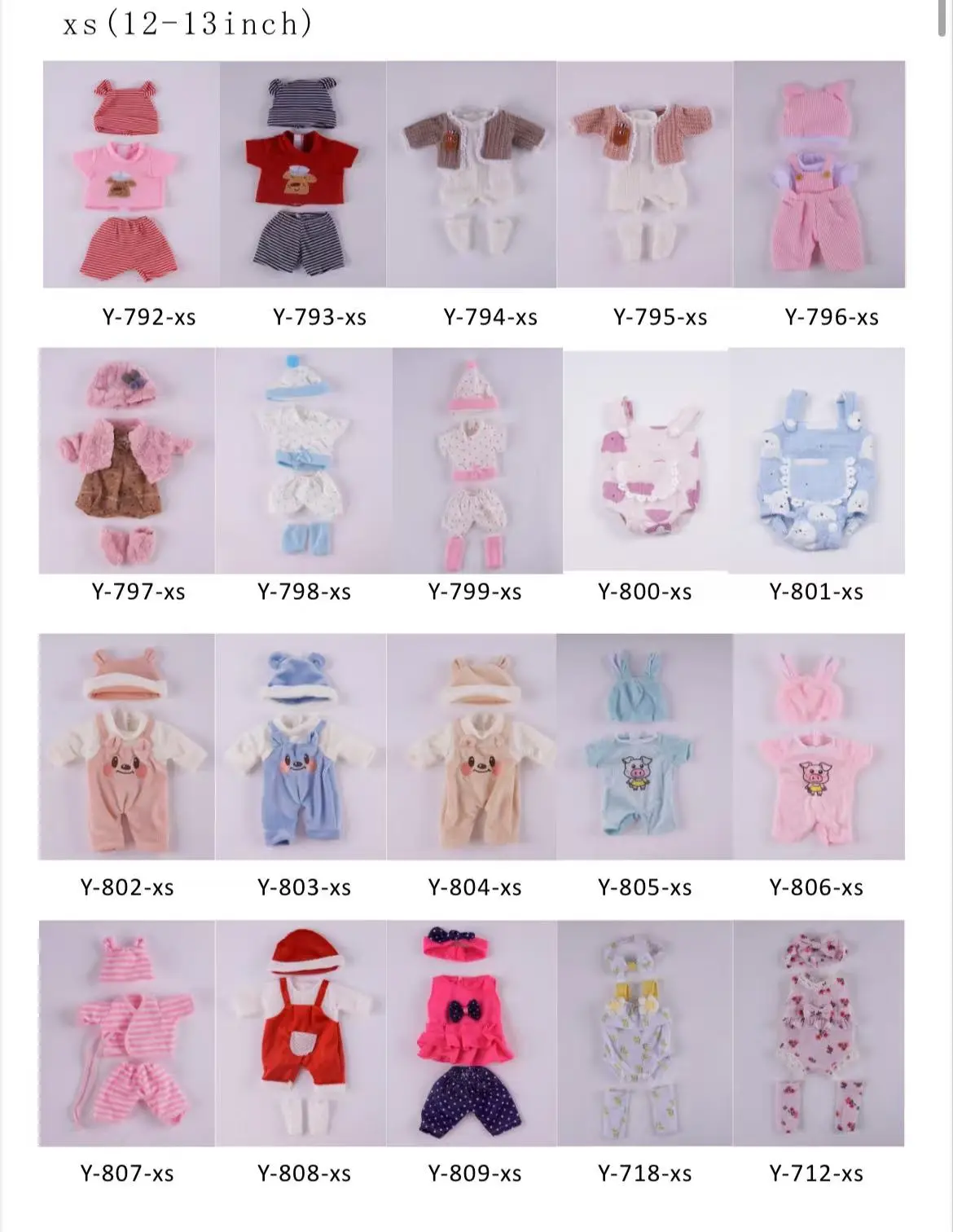 13" Silicone Doll Outfit Set – Premium Mini Fashion for Your Collectible Doll