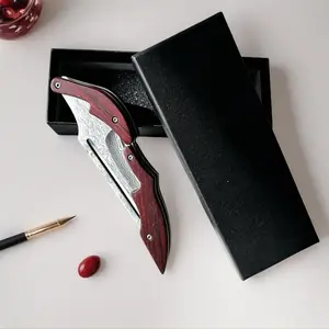 All-Purpose Daily Carry Tool-Damascus Steel Folding Knife,Mechanical Magic Pocket Knife Kitchen Peeling Tool,Unique Gift,Outdoor Edc Tools