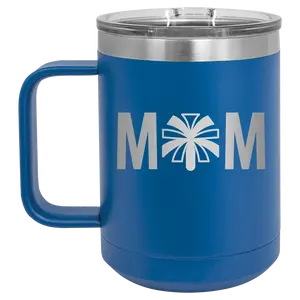 Mom Cheer 15 oz Mug | Royal Blue