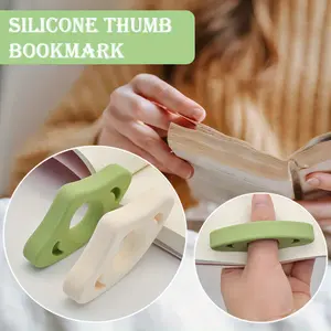 2pcs Thumb Book Page Holder, Flexible Reading Accessory for Books and Magazines, Durable Daily Office Supplies, Ideal Gift for Readers and Book Lovers, Keep Book Open, Novel Reading Accessories Gifts, Bookmarks