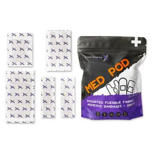 Med Pod | Heavy Duty Adhesive Bandages | Pack of 100 Assorted