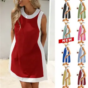 WoodBerry Women's 2 Piece Sets Casual Color Block Crewneck Short Sleeve Pullover Tops Matching Shorts with Pockets