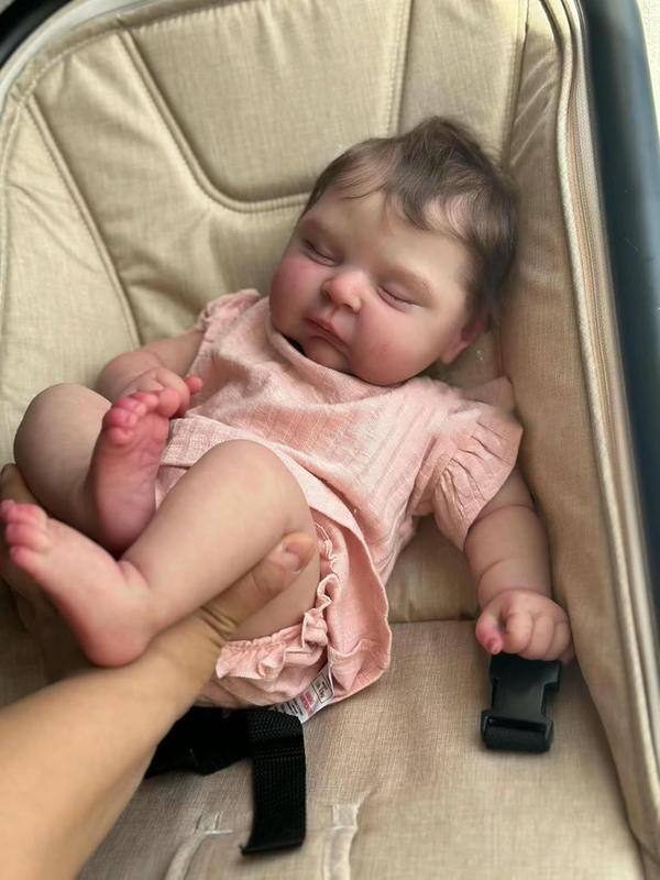 Peaches Reborn Baby Doll 20 Inch Soft Vinyl Realistic Newborn Dolls Lifelike Baby Dolls Clothes and Accessories for 3+ Year Old Girls