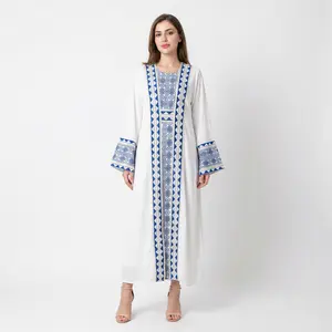 Women's Samra Embroidered Traditional Thobe - Modest Dress, Muslim Evening Dress, Perfect for Eid, Ramadan, Islamic Gift for Her