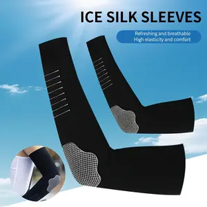 Long Sleeve Arm Sleeves – Loose Fit, Summer Sports Riding, High-Elastic Arm Covers, Cooling Ice Silk, Outdoor Sports, UV Sun Protection UPF50+, Lightweight Breathable for Cycling Fishing Running