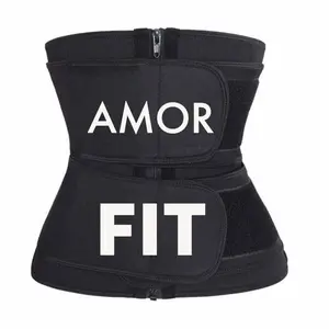 "Amor Fit" Double Sweatband Trainer Adjustable Waist