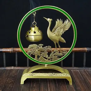 Creative Crane Design Incense Burner, Portable Incense Burner Holder, Desktop Incense Burner for Home Office Decor, Home Fragrance Supplies, Scent