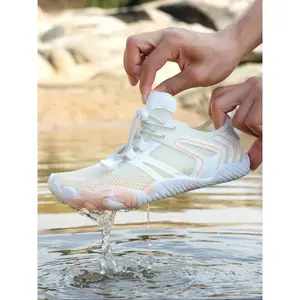 Unisex lightweight, breathable quick-drying river trekking shoes; sporty lace-up water shoes for beach hiking, swimming, rafting/floating, diving, outdoor activities, and as water aqua shoes