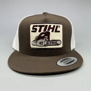 STIHL Trucker Hat, Funny Hat, Retro Mesh Back Snapback, High Crown, Hunting Hat, Fishing Hat, Variations Available, Adult Size