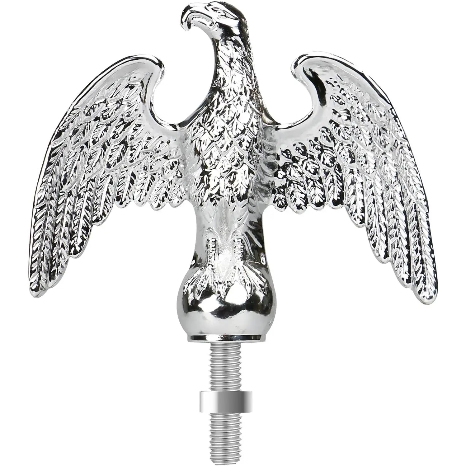 Flag Pole Eagle Topper Ornament, Aluminum Alloy Eagle Finial for 20'/25'/30' Telescopic/Sectional Flagpole(,7inch)