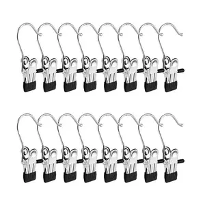 10 Counts Boot Hangers Clips, Premium Hooks Hanging Clips, Heavy Duty Closet Hanger Organizer for Home Travel , Multi-Purpose Clips for Laundry Clothes Accessories