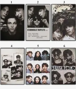 Sturniolo Poster Triplets Music Band Vintage Poster, Music Star Poster Actor Posters Picture Print Wall Art Poster