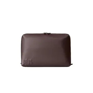 BEIS The Large Cosmetic Pouch in Espresso