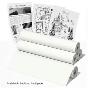A4 Graph Paper, 3 Counts Continuous Thermal Paper, Thermal Paper for Printer, Office Stationery & Supplies, School Supplies