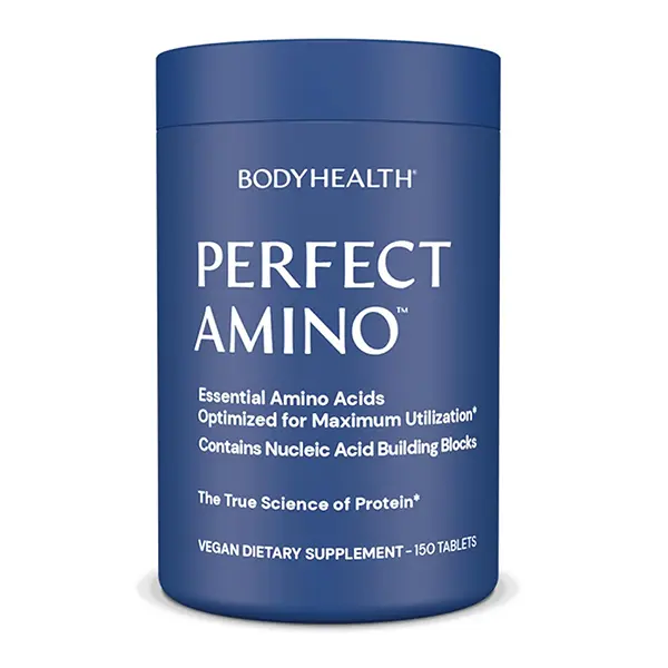 PerfectAmino Essential Amino Acid Tablets, Complete EAA Formula with BCAAs, Lysine, Phenylalanine, Threonine, Methionine & Tryptophan, Supports Muscle Growth, Recovery, Strength & Performance, 150 Tablets
