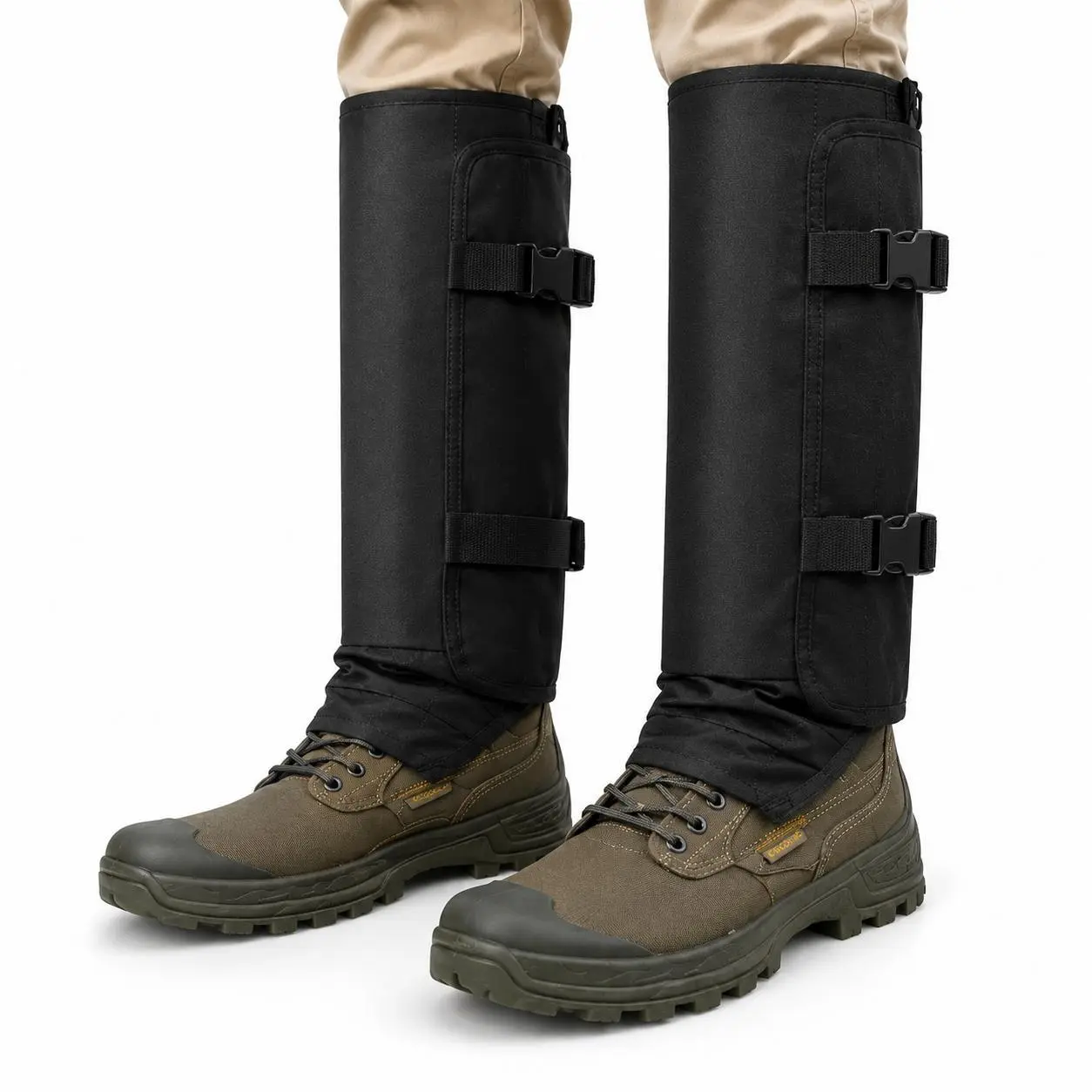 Unisex Adjustable Polyester Outdoor Leg Gaiters - Lightweight, Durable Lower Leg Boot Covers, Practical Accessory for Hiking, Hunting, Camping