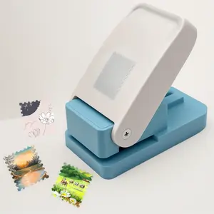 1X0.8inch Postage Stamp Puncher,Rectangle Lever Action Postage Stamp Punch,for Paper Crafting,Scrapbooking,DIY Card Making,Arts Crafts Supplies,Journaling,Handmade Tools,Album Decor