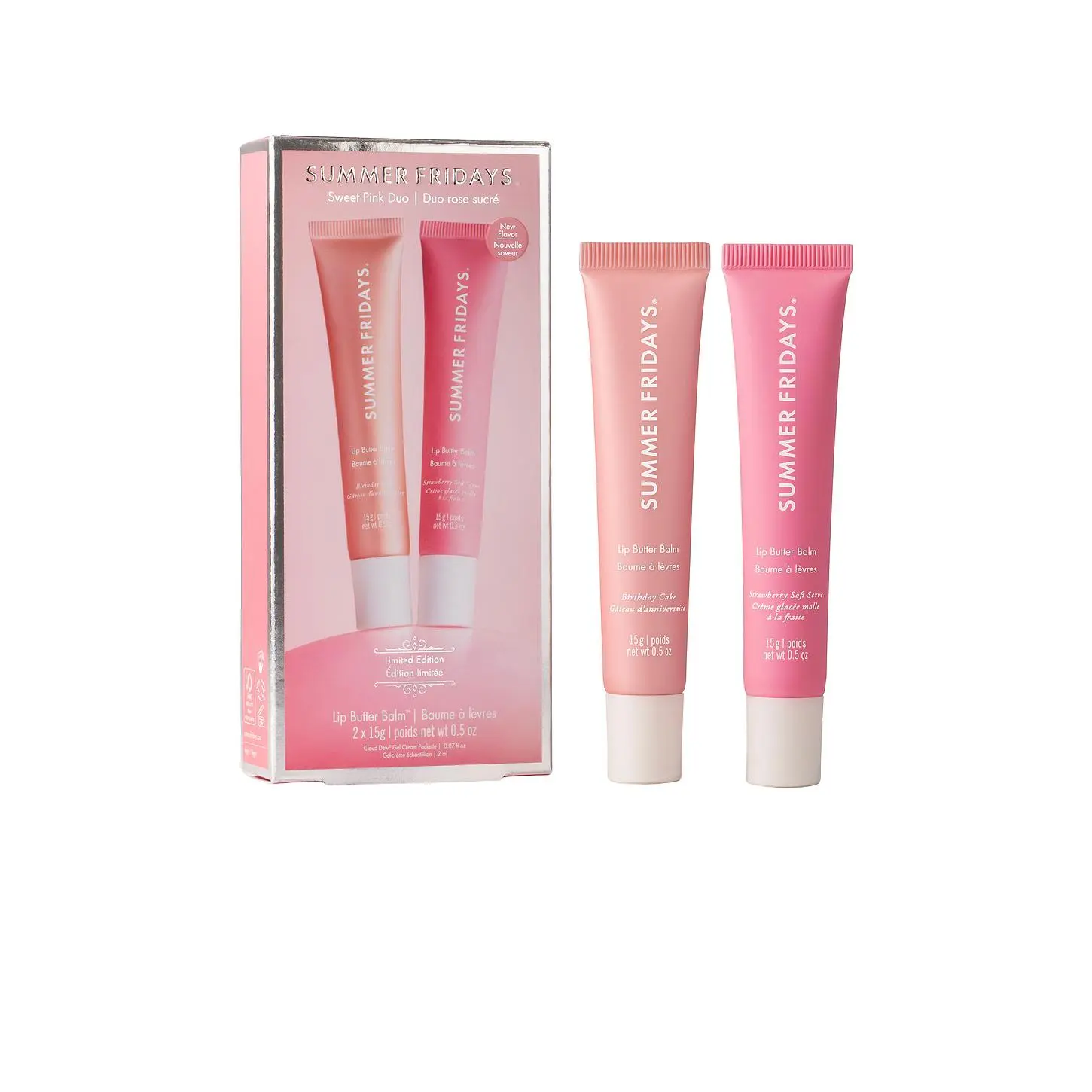 Summer Fridays Sweet Pink Lip Butter Balm Birthday Duo Summer Fridays Sweet Pink Lip Butter Balm Birthday Duo