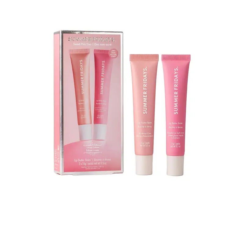 Summer Fridays Sweet Pink Lip Butter Balm Birthday Duo