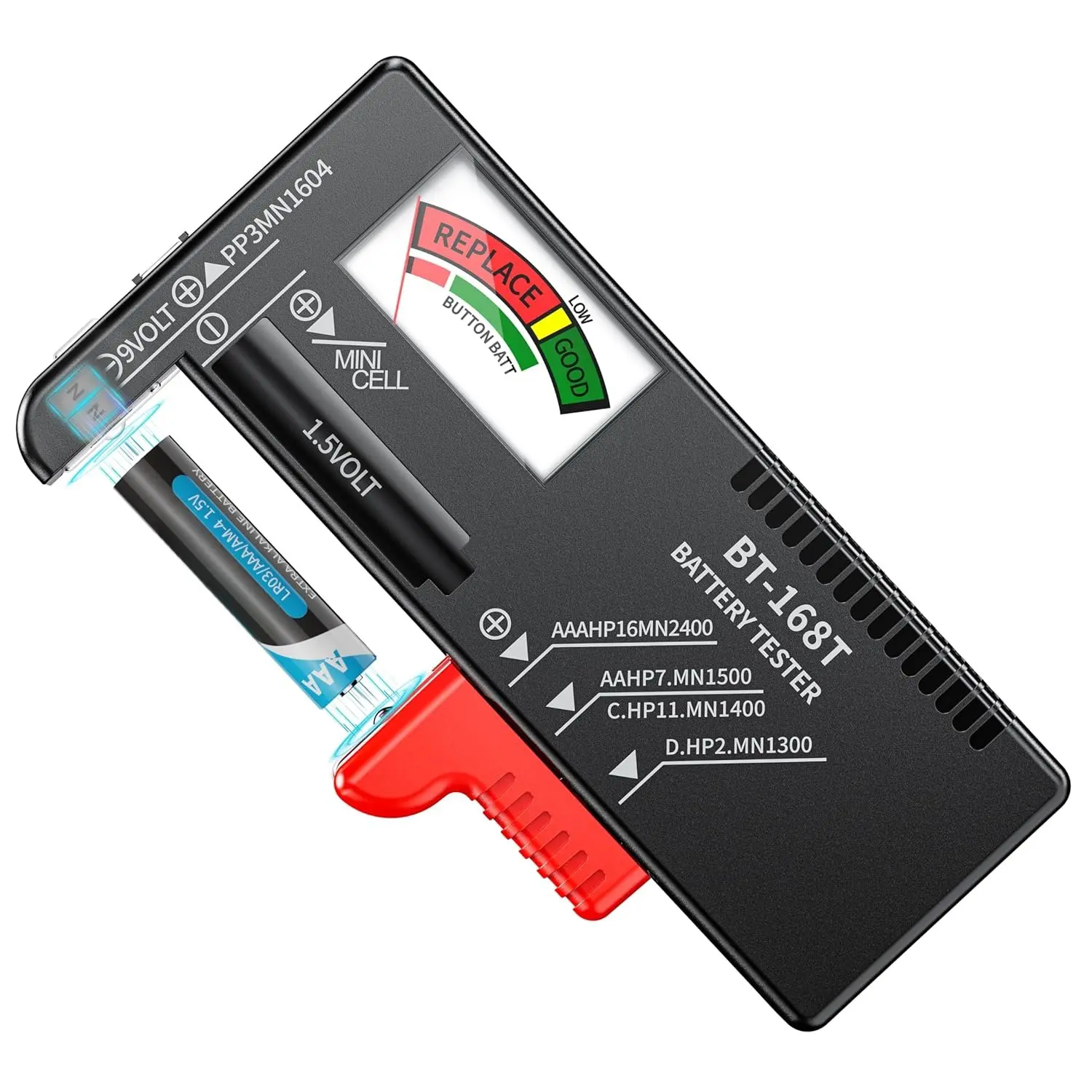 Tester, Universal  Testers Small  Checker for AAA  C D 9V 1.5V Button Cell Household  ( Version)