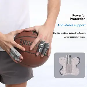 Fixed Finger Guard Basketball Joint Protector, Anti-Slip Jump Rope Pain Relief Sports Bandage, Open Design, Easy Wear, Non-Dropping