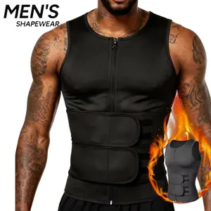 Men Sauna Sweat Vest for  Hot Neoprene Corset Waist Trainer Body Top Shapewear Shirt Workout Suit Sports Fitness Vest Sleeveless Sports Vest