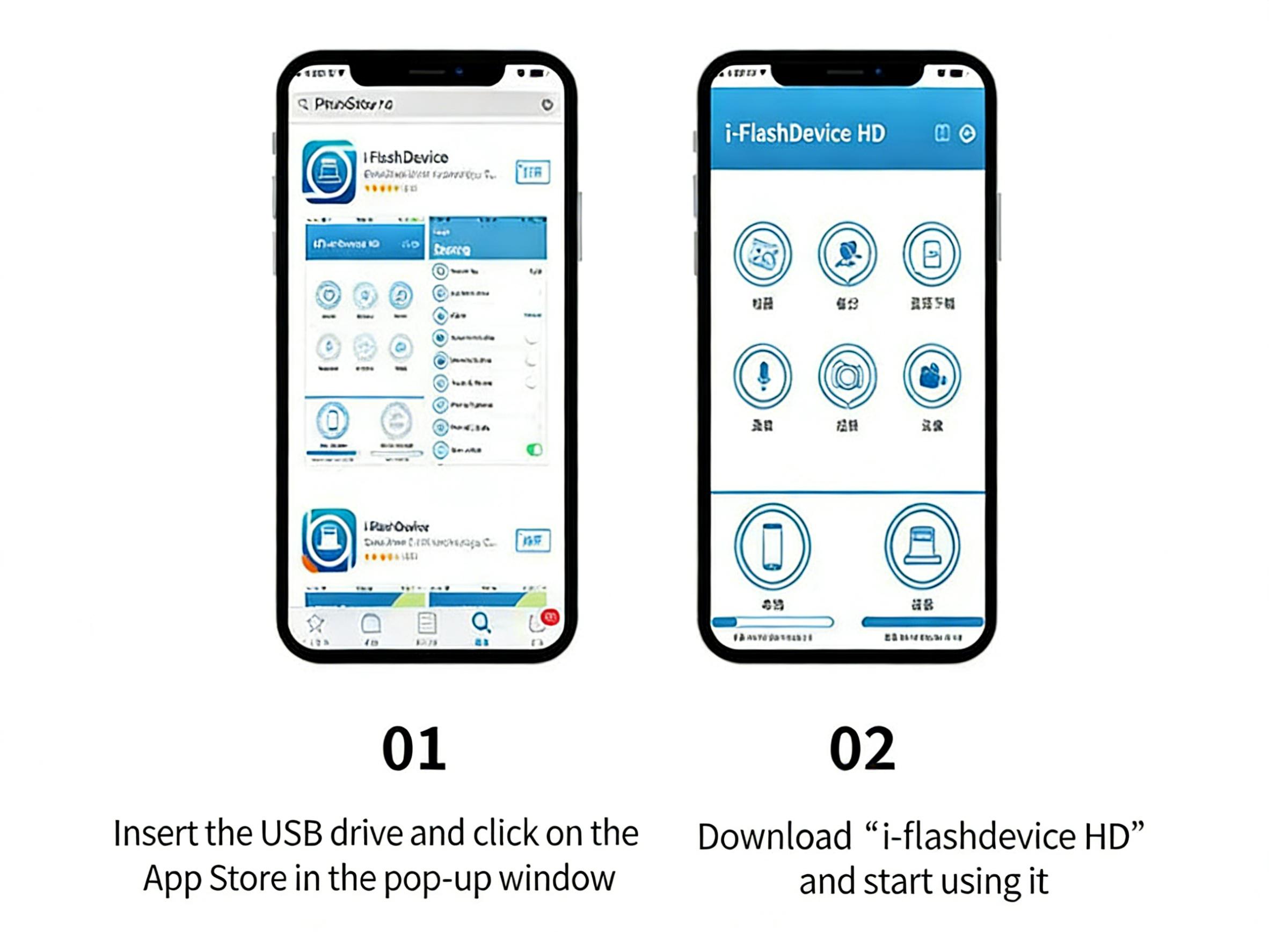 4-Port 4-in-1 USB Drive | High-Speed Photo & Video Backup | External Storage for iPhone, iPad, Android & PC | Portable Memory Stick for On-the-Go Files