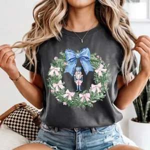 Nutcracker wreath comfort colors