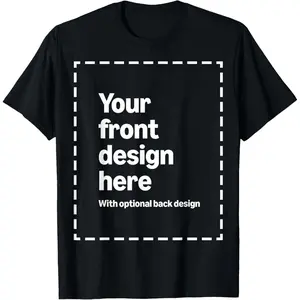 Custom Front-Back Print T-Shirt - Personalized with Your Image for Men by Modify Merch on Demand