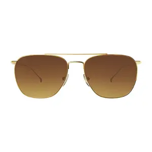 GRINDERPUNCH Small Retro Classic Sunglasses for Women and Men with UV400 Protection Lens and Lightweight Rose Gold Metal Rim