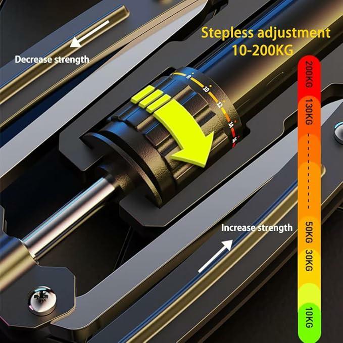 Adjustable 22-440lbs Hydraulic Power Twister Arm Exerciser, Home Chest Expander, Shoulder Muscle Training Fitness Equipment, Arm Enhanced Exercise Strengthener