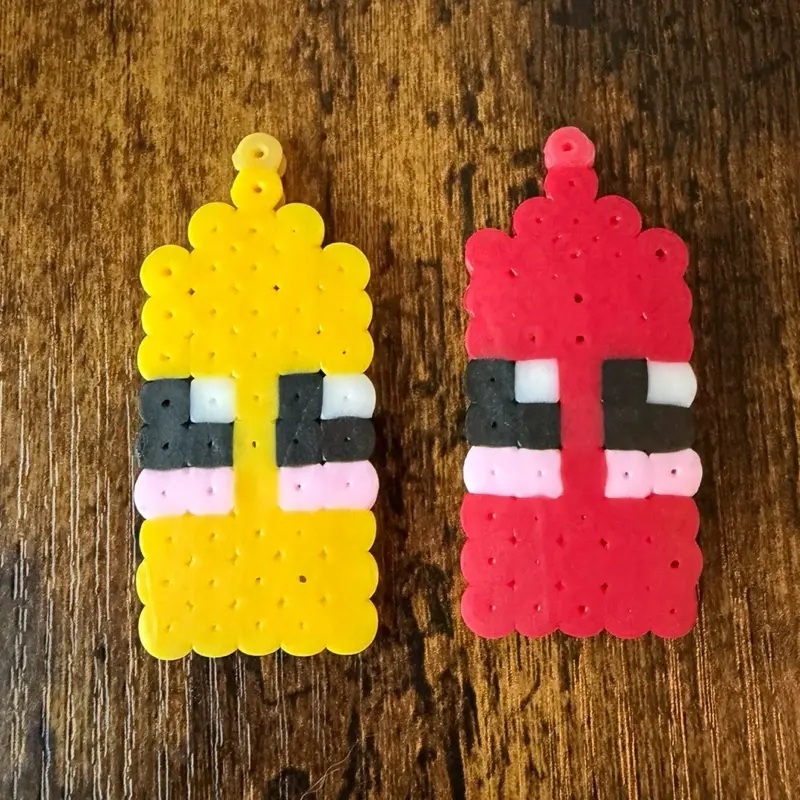 Ketchup and Mustard Minis - Keychain, Magnet, or Earrings