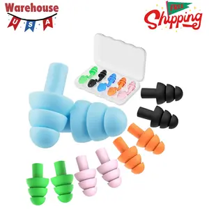 Earplugs for Sleeping,5 Pairs Noise Cancelling Silicone
