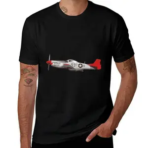 Authentic Tuskegee Airmen 332nd Fighter Group Mens T Shirts Cotton Short Sleeve T-Shirt Crew Neck Tees Casual Shirt