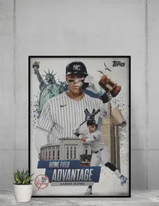 Topps Aaron Judge 2025 Home Field Advantage 12x17 Poster New York Yankees