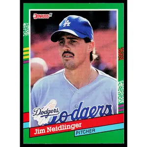 Jim Neidlinger 1991 Donruss #713b RC Los Angeles Dodgers