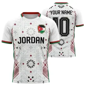 Jordan National Team Jersey Custom Name Number, Jordan Football Shirt, Personalized Soccer Jersey Gift for Fans ZAI