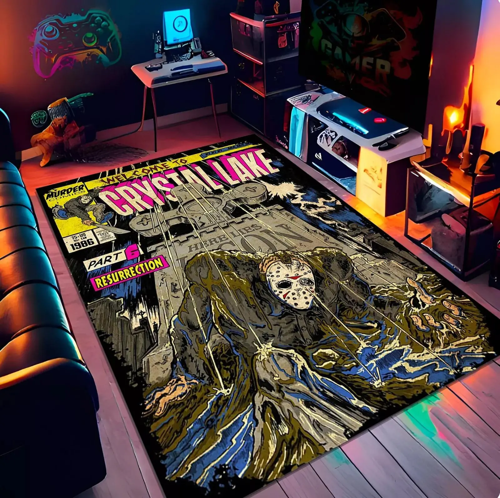 Horror Poster Rug,Horror Mask Rug,Nostalgic Horror Rug,Movie Rug,Halloween Rug Horror Poster Rug,Horror Mask Rug,Nostalgic Horror Rug,Movie Rug,Halloween Rug
