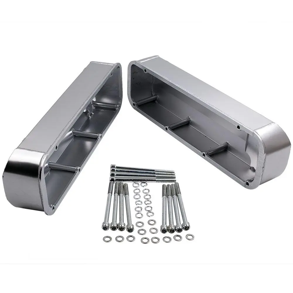 Fabricated Aluminum Valve Covers compatible for V8 Big Block compatible for Ford BBF 429 460 Engines Pair