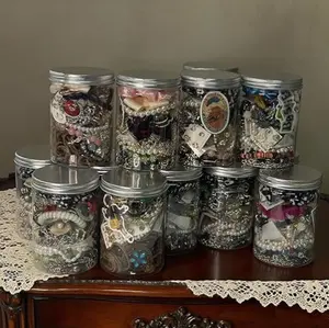 Random Jewelry Jar Set -40-45 Jewelry Boxes Women's Gift Set, Including Necklace, Earrings, Ring, Bracelet