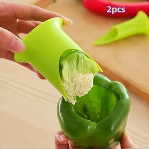 Chili Pepper Corer Tool, Plastic Seed Remover for Kitchen Use, Multi-Functional Mexican Chili Corer, Essential Cooking Utensil