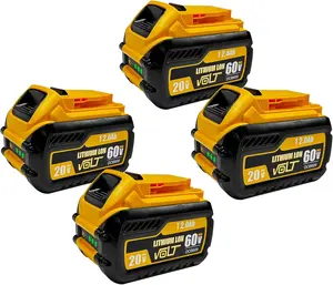 4PACK For Dewalt DCB609 Replacement Battery 20V/60V MAX FLEXVOLT lithium battery 9Ah DCB609 DCB606 handware LONG FIT