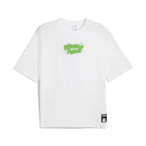 PUMA Mens X Crew Neck Short Sleeve Casual Tops Casual - White