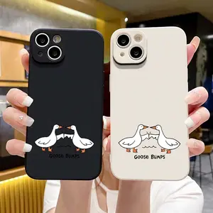 Cute Goose Fun Phone Case/for iPhone 17 Air/16 Plus/15 Pro Max/14 Pro/13/12/11 and Other Mobile Phone Cases/Suitable for Women/Men/Girls and Boys as Gifts/Ideal Thought/Protection/FYT64