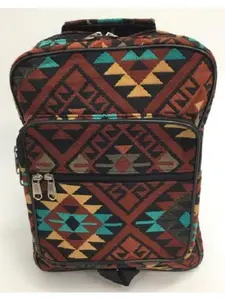 Santa Fe Aztec Backpack Burgundy