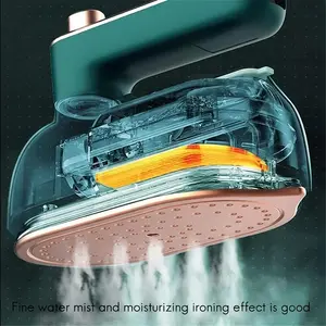 【7.9$ Value】Travel Steam Iron Portable Mini Electric Handheld Garment Iron, 180° Rotatable, Dry & Wet Ironing for Home, Travel, College, Lightweight & Versatile for All Fabrics
