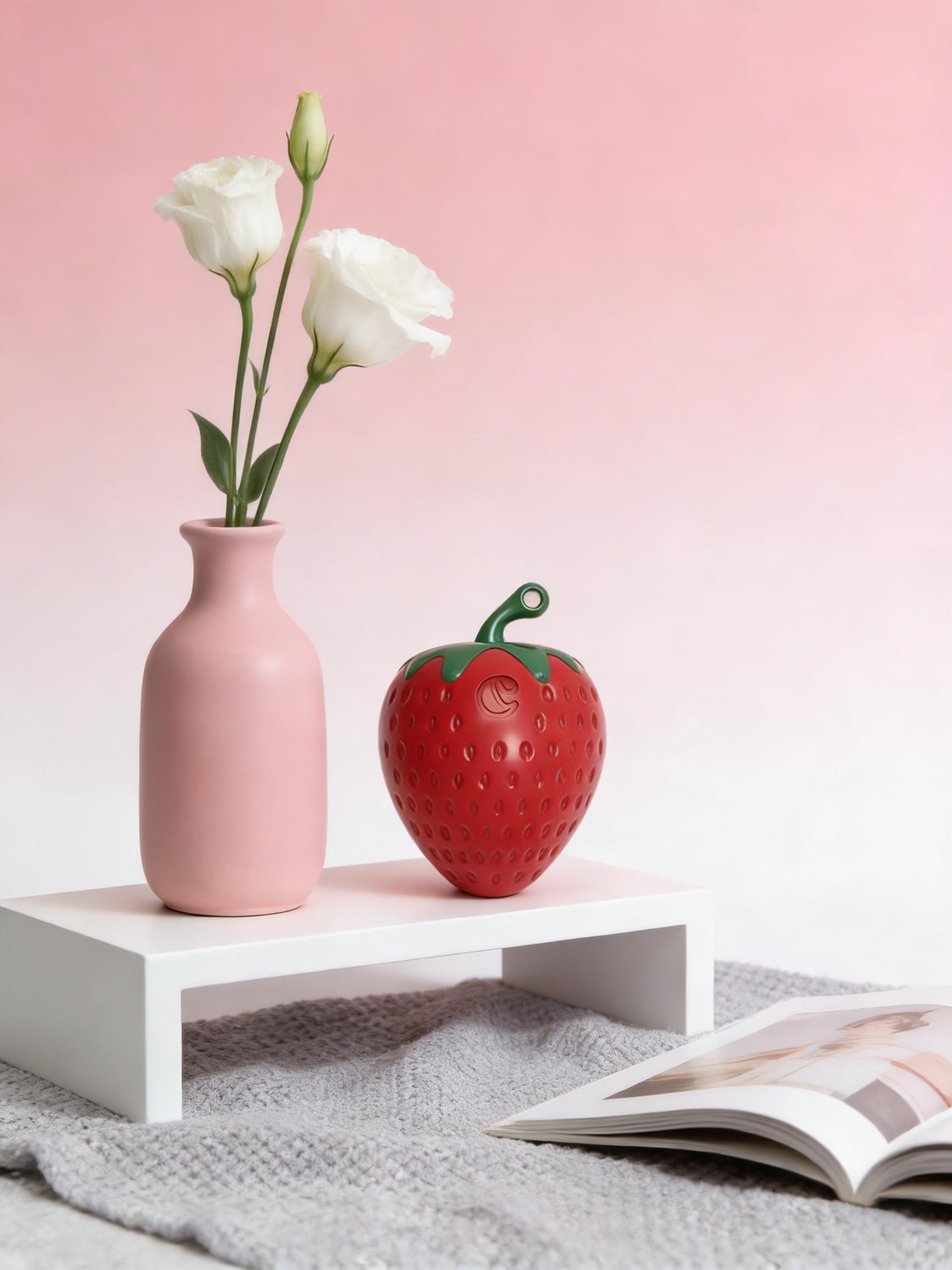 Red Strawberry Lighter | Refillable Butane Lighter (Gas Not Included)