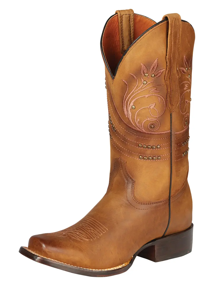 Women’s Classic El General Western Cowgirl Cowboy Rodeo Boot - Crazy Honey 44852, Stylish Footwear for Rodeo Enthusiasts