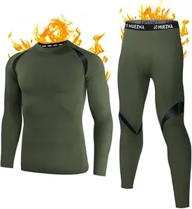 Long Johns Thermal Underwear for Men Skiing Winter Warm Hunting Gear Fleece Lined Base Layer Set Top Bottom Long Johns Thermal Underwear for Men Skiing Winter Warm Hunting Gear Fleece Lined Base Layer Set Top Bottom