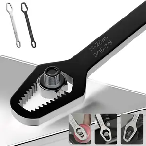 Multi-Function Universal Wrench 8-24mm, Self-Tightening Double-End Torx Spanner for Fast Nut & Bolt Removal, Professional Automotive Repair Tool